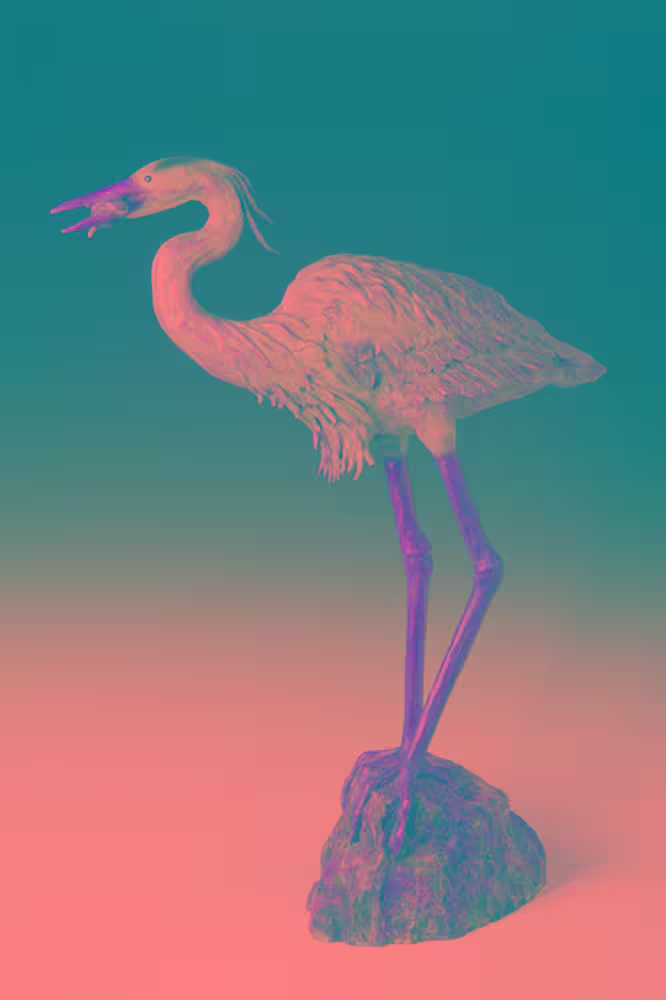 Heron by Barbara Duzan
