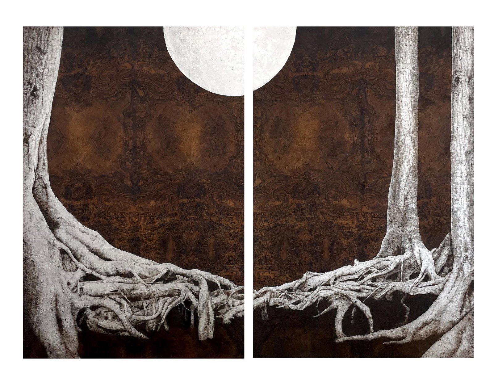 At Night (Diptych) by Julie Anne Mann