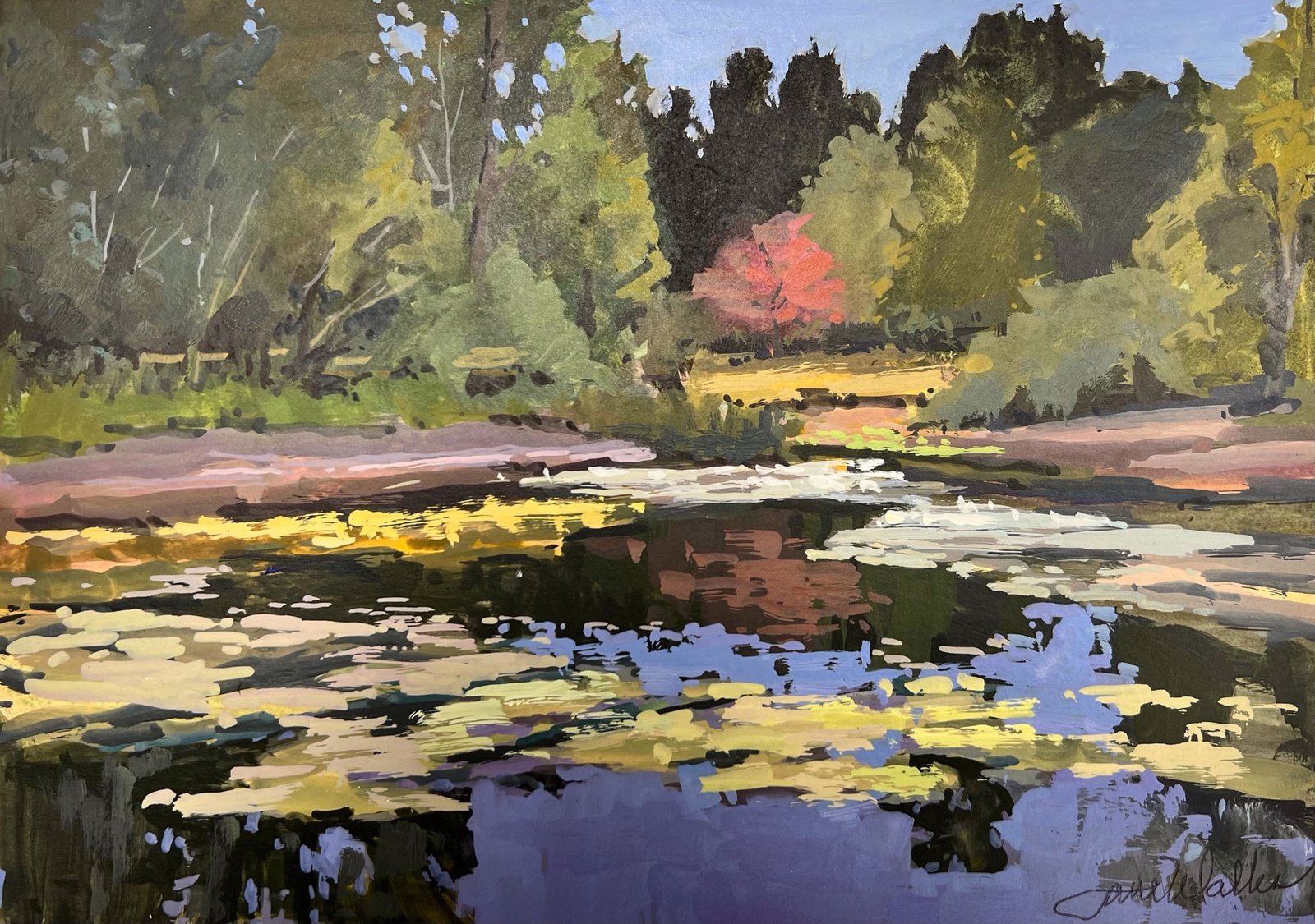 Overcast Day at Battle Point Park by Jane Wallis