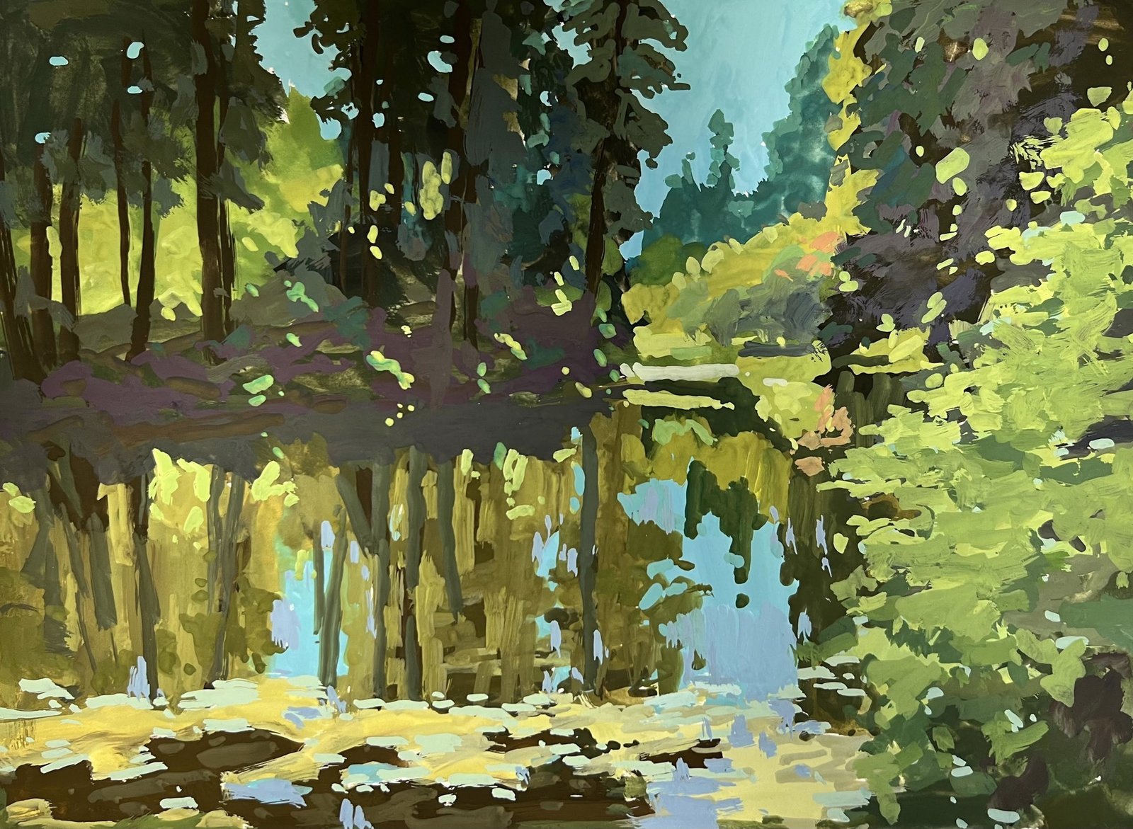 Middle Pond At Bloedel Reserve by Jane Wallis