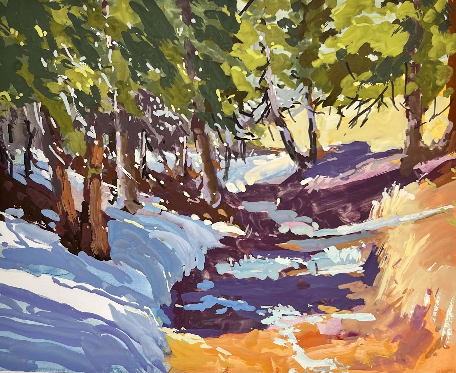Spring Snow Melt by Jane Wallis