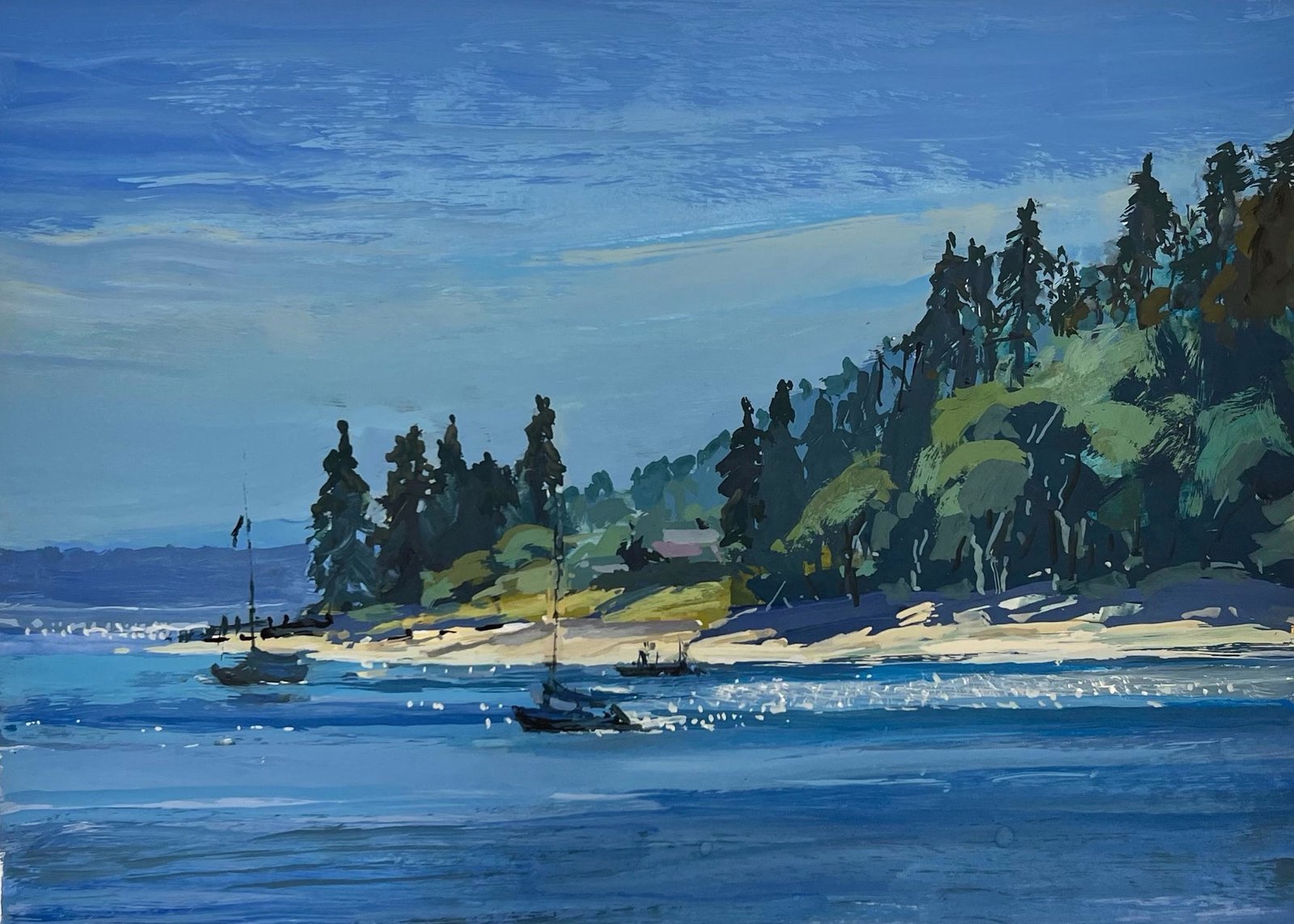 Morning At Blakey Harbor by Jane Wallis